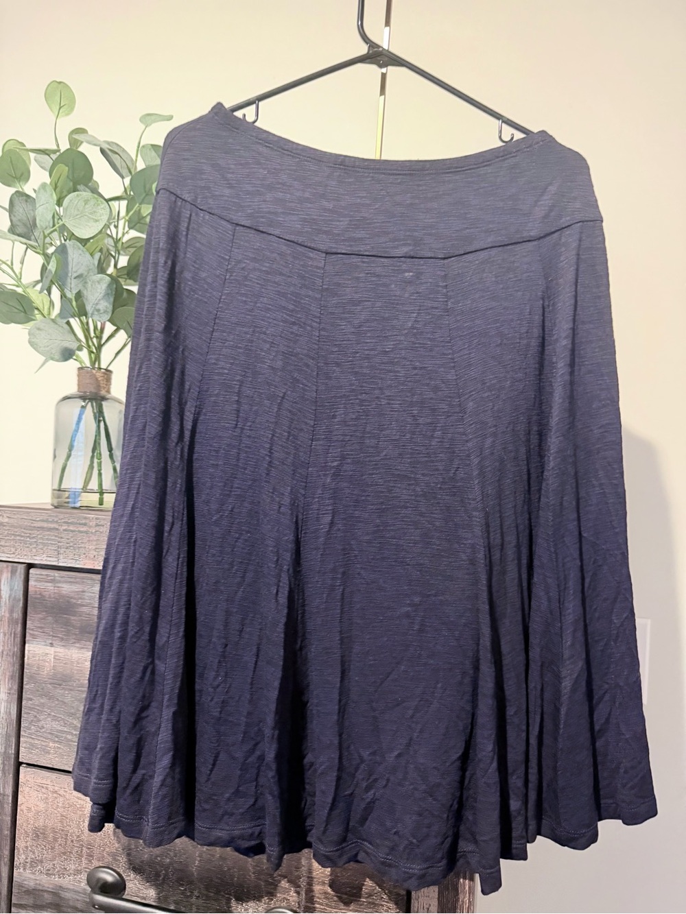 Coldwater Creek Navy A-Line Swing Skirt